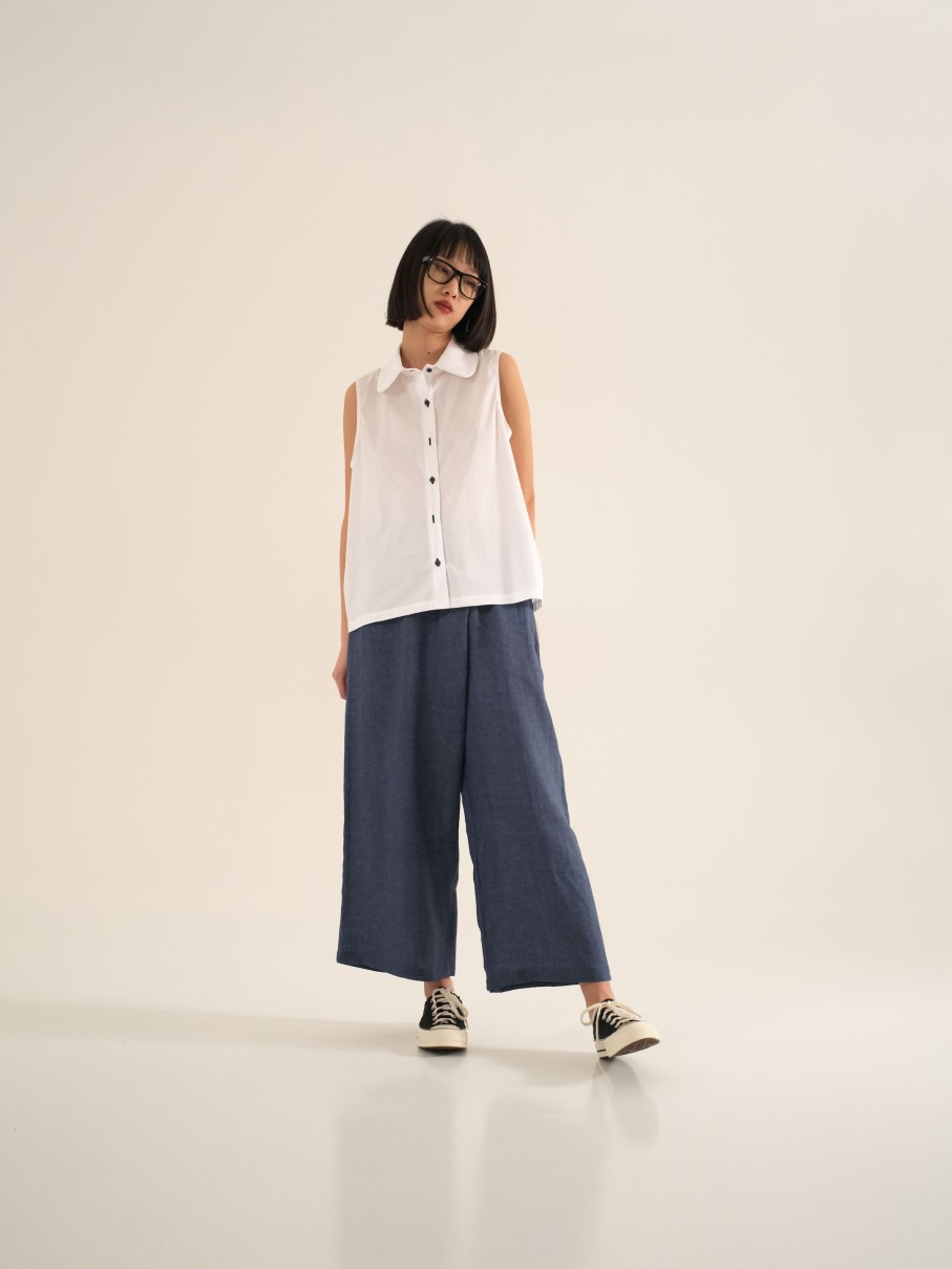 WENDYKEI High Quality Soft Linen Pants