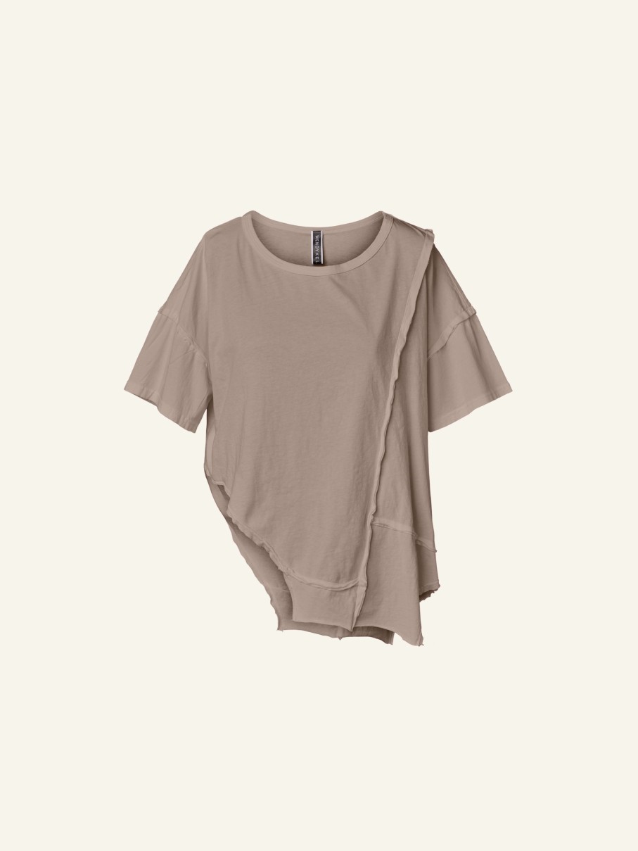 WENDYKEI Asymmetric T-Shirt With Seams