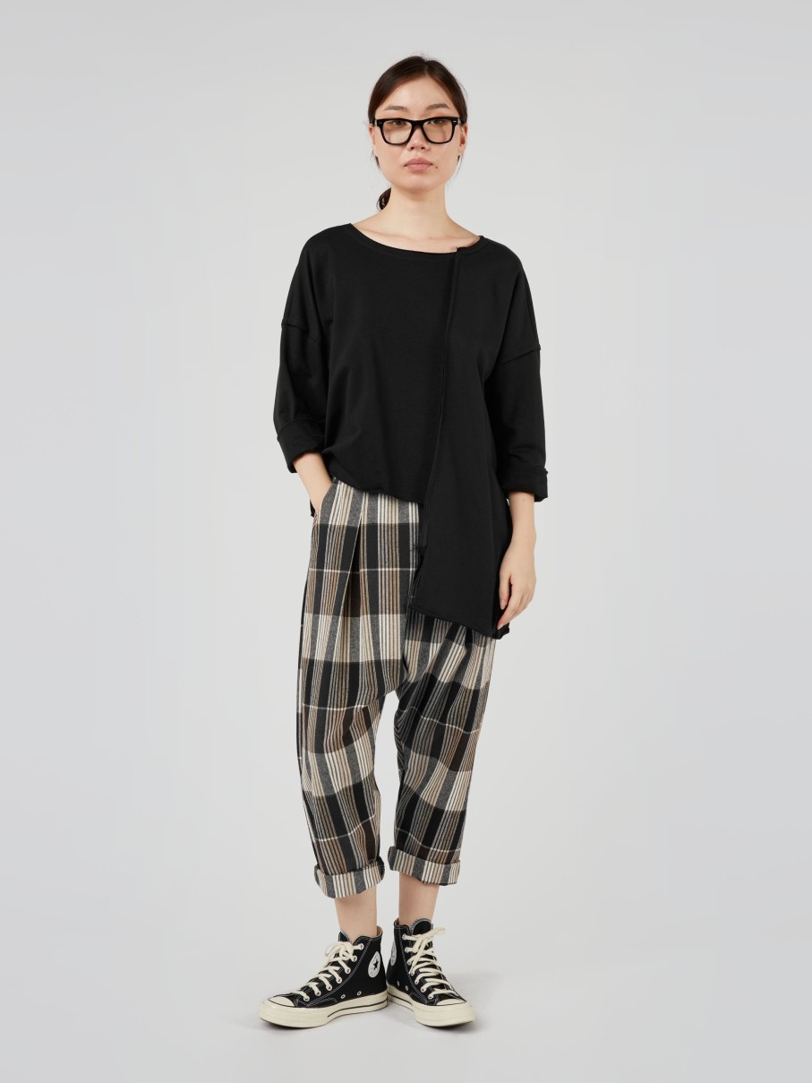 WENDYKEI Low Crotch Tartan Trousers