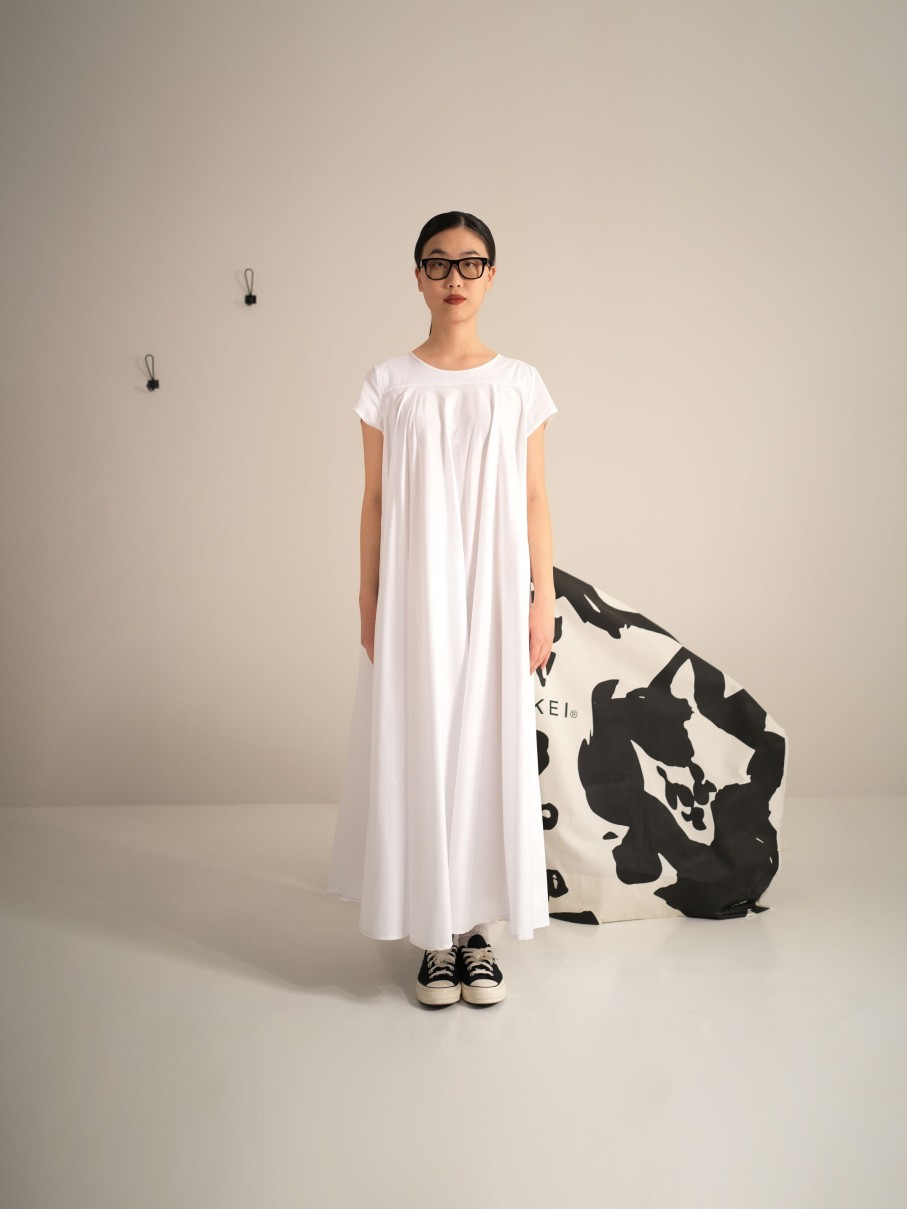 WENDYKEI Long Flared Dress In Poplin