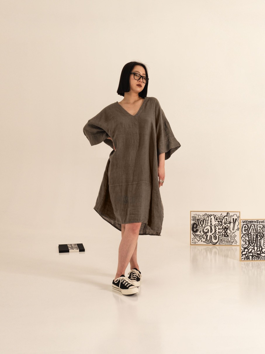 WENDYKEI Wide Linen Tunic