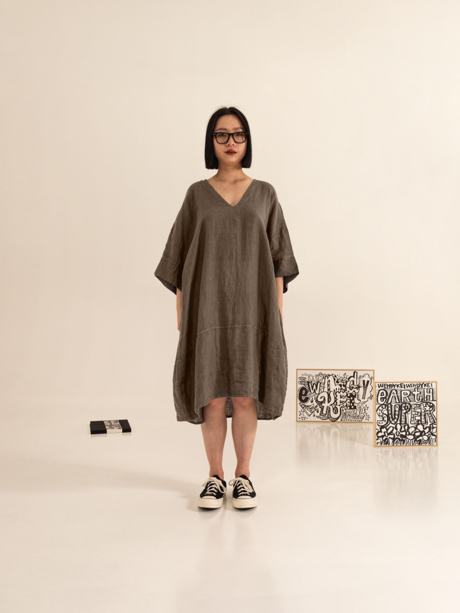 WENDYKEI Wide Linen Tunic