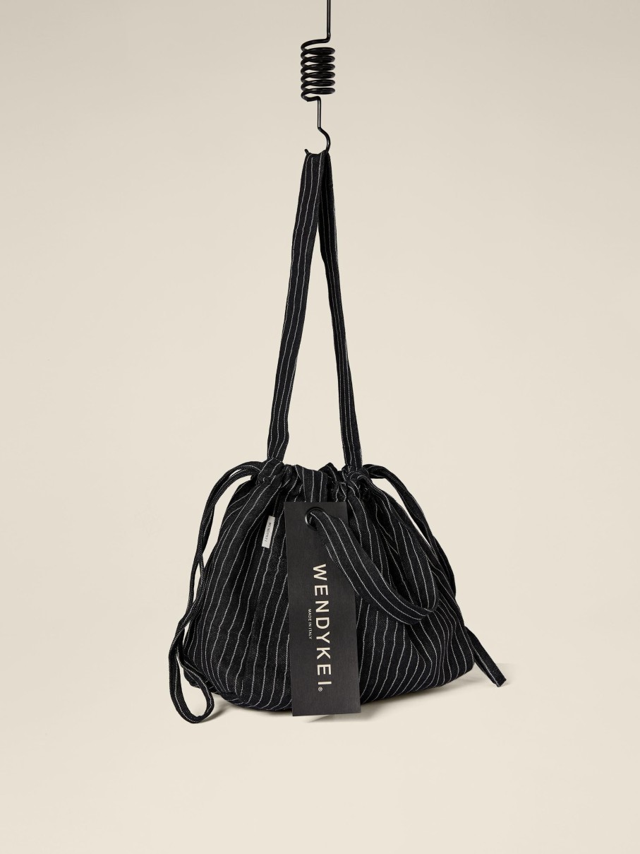 WENDYKEI Black Striped Bag