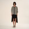 WENDYKEI Striped Cardigan With V-Neck