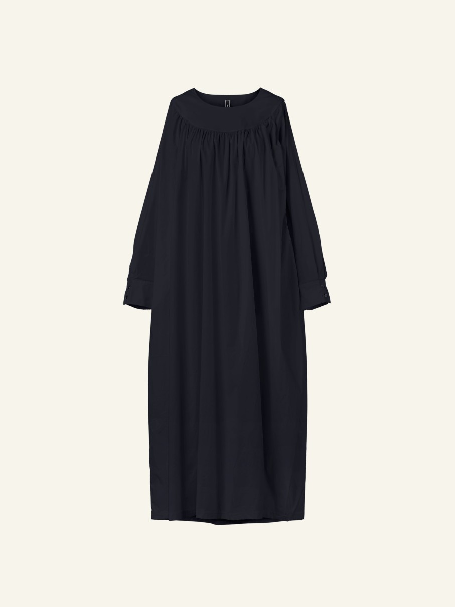 WENDYKEI Wide And Long Dress In Poplin