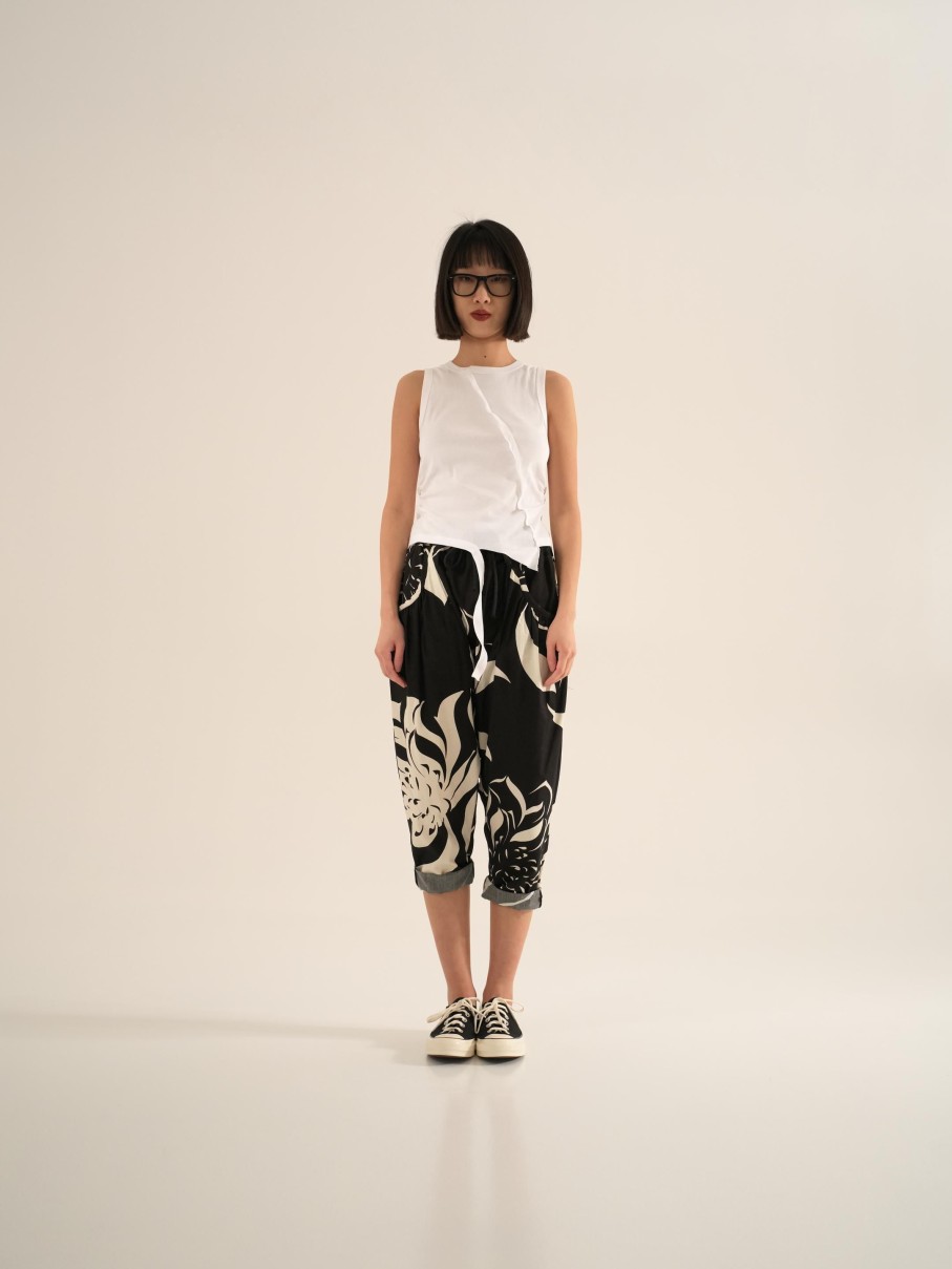 WENDYKEI B/W Pattern Low Crotch Pants