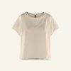 WENDYKEI Raw Cut Cotton T-Shirt