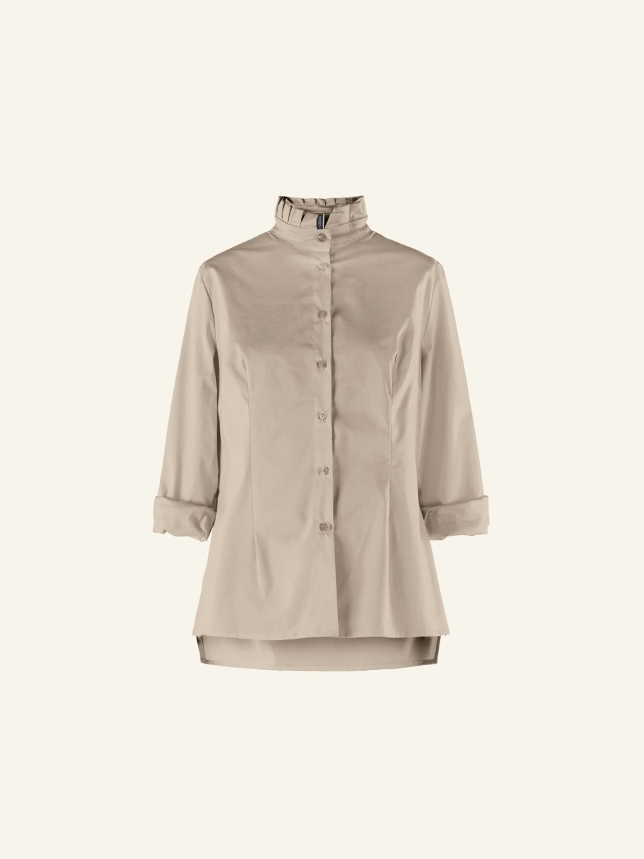 WENDYKEI Ruffle Collar Shirt