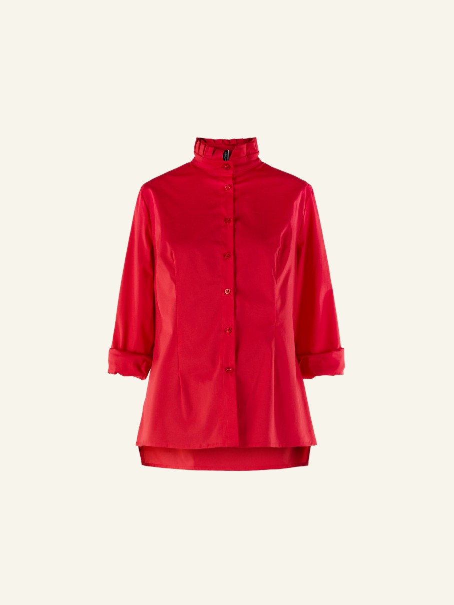 WENDYKEI Ruffle Collar Shirt