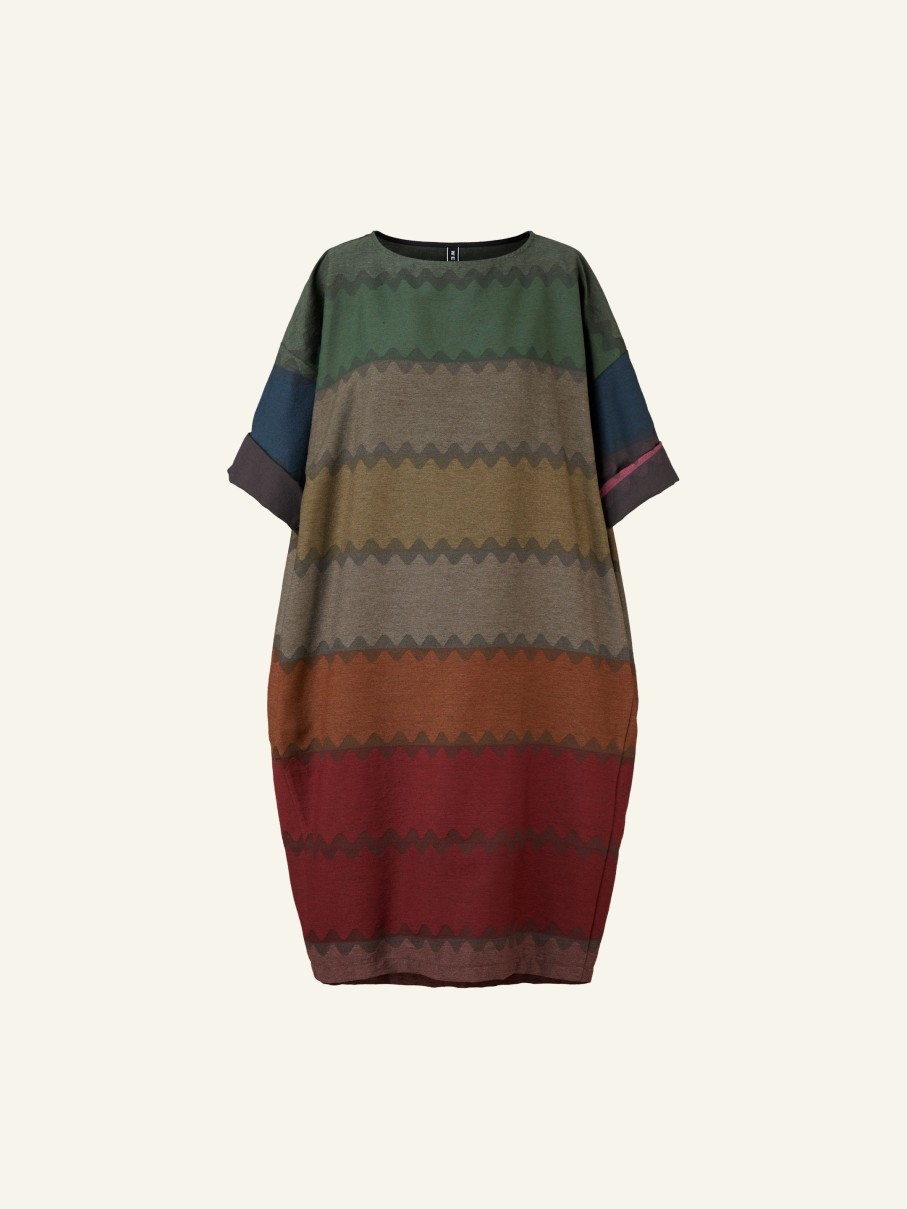 WENDYKEI Dress In Multicolor Fabric Autumn Palette