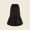 WENDYKEI Fleece Skirt With Wrinkled Effect Balloon Flounce