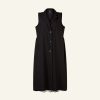 WENDYKEI Sleeveless Cardigan With Rever Collar