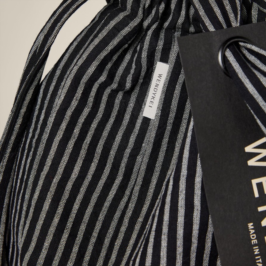 WENDYKEI Gray Striped Bag