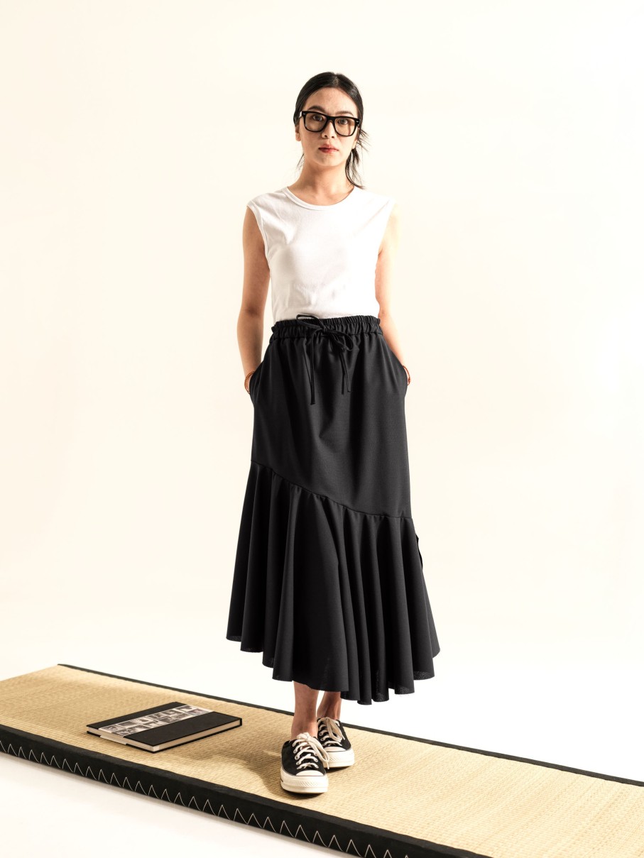 WENDYKEI Skirt With Flared Final Flounce