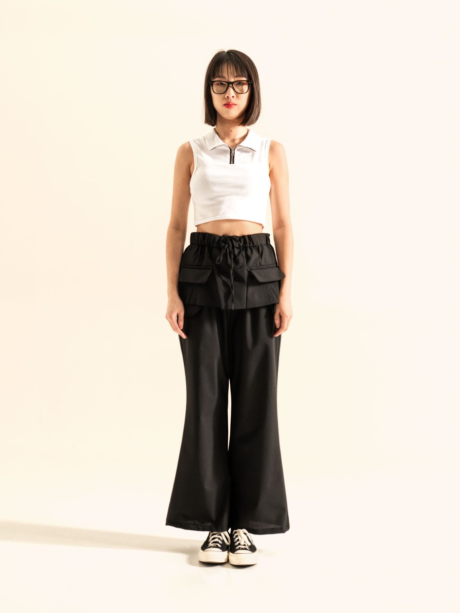 WENDYKEI Trousers With Fake Skirt Overlayed