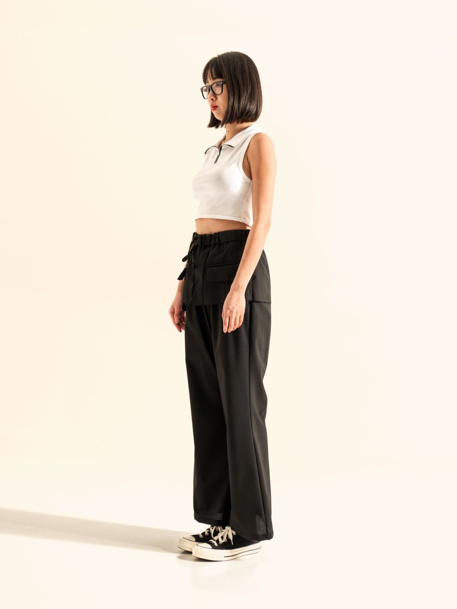 WENDYKEI Trousers With Fake Skirt Overlayed