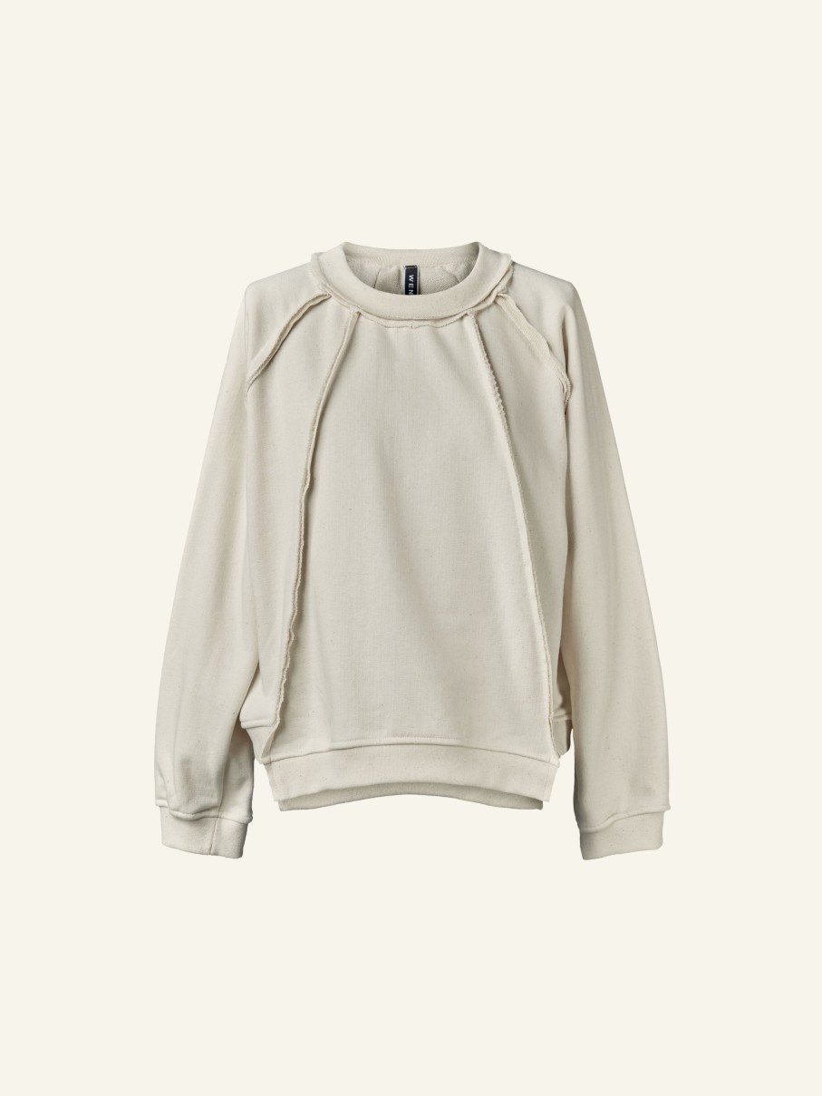 WENDYKEI Ecru' Sweatshirt With Seams