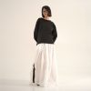 WENDYKEI Wide Sweater With Bat Sleeves