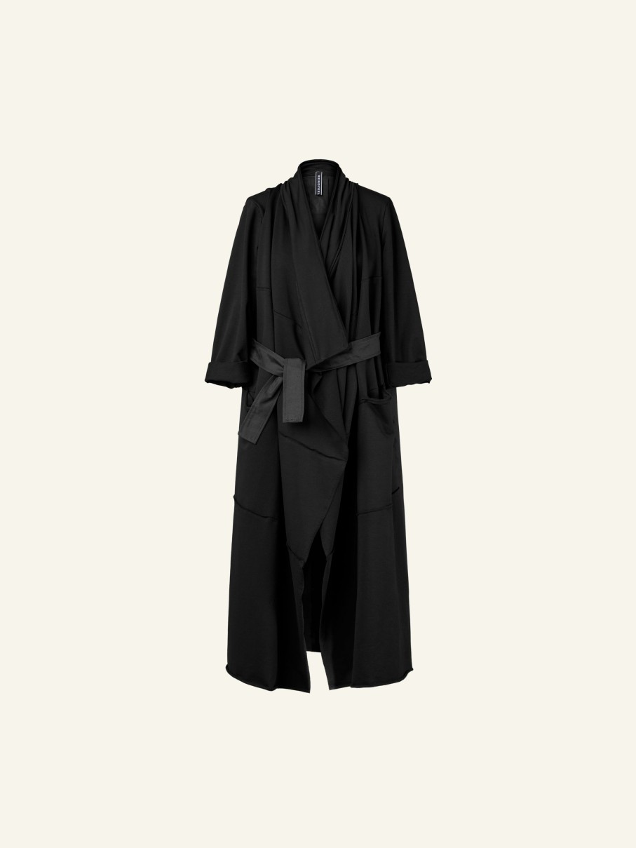 WENDYKEI Long Cardigan With Draped Neck