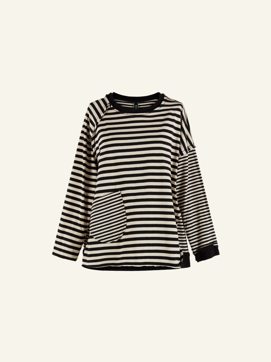 WENDYKEI Striped Over T-Shirt