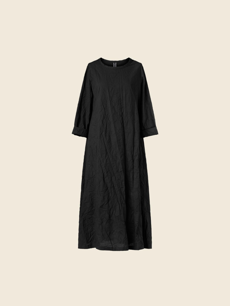 WENDYKEI Long And Flared Dress In Wrinkled Effect Fabric