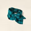 WENDYKEI Aqua Green Checked Scarf