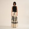 WENDYKEI Long Skirt With Japanese Embroidery