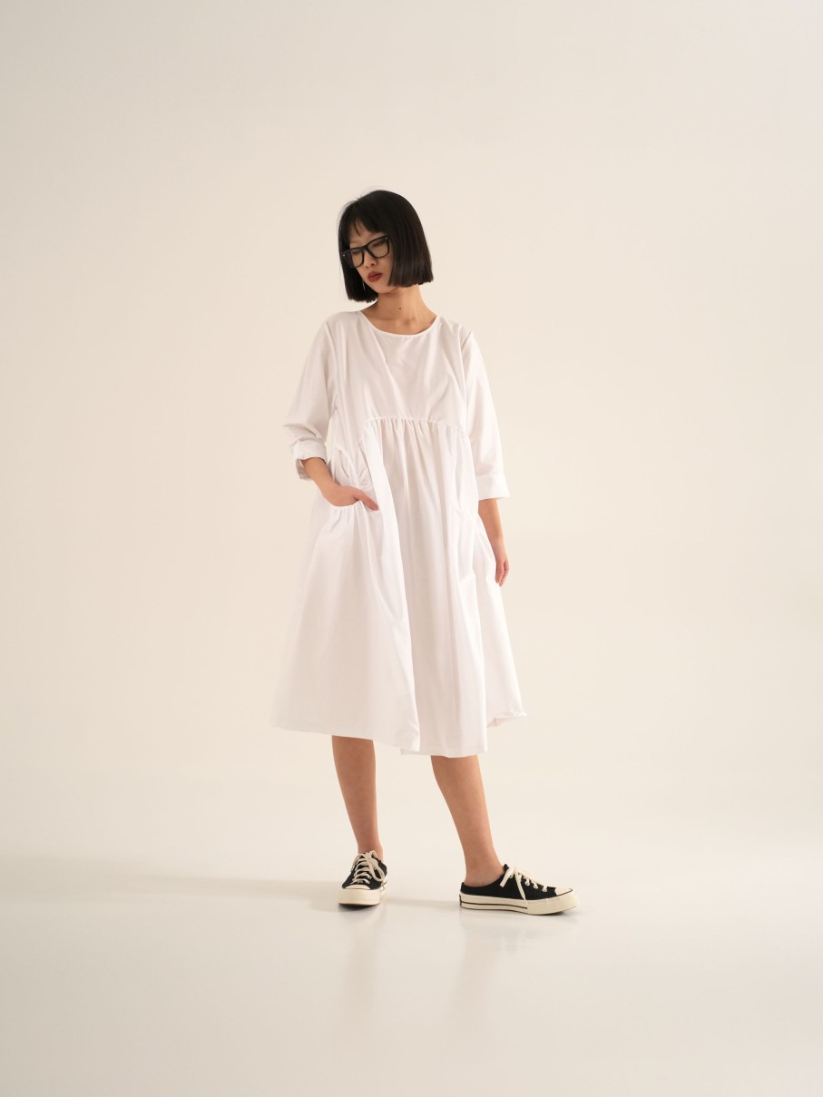 WENDYKEI Cotton Poplin Long Dress