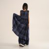 WENDYKEI Blue Checked Linen Dress