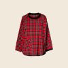 WENDYKEI Large T-Shirt In Red Scottish Tartan