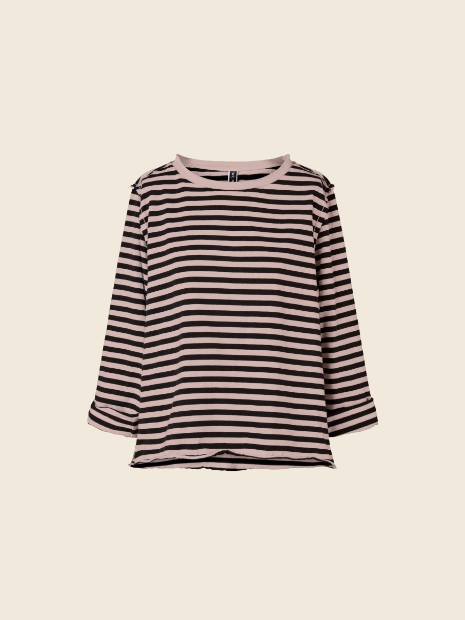 WENDYKEI Striped T-Shirt With Rib Neck