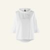 WENDYKEI Wide Blouse With Rouches Neck