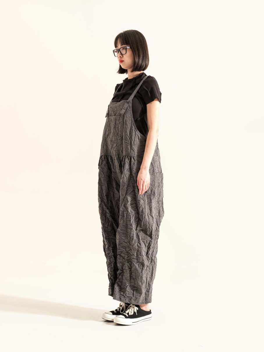 WENDYKEI Dungarees In Wrinkled Effect Fabric