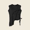 WENDYKEI Jersey Tank Top With Knotted Split