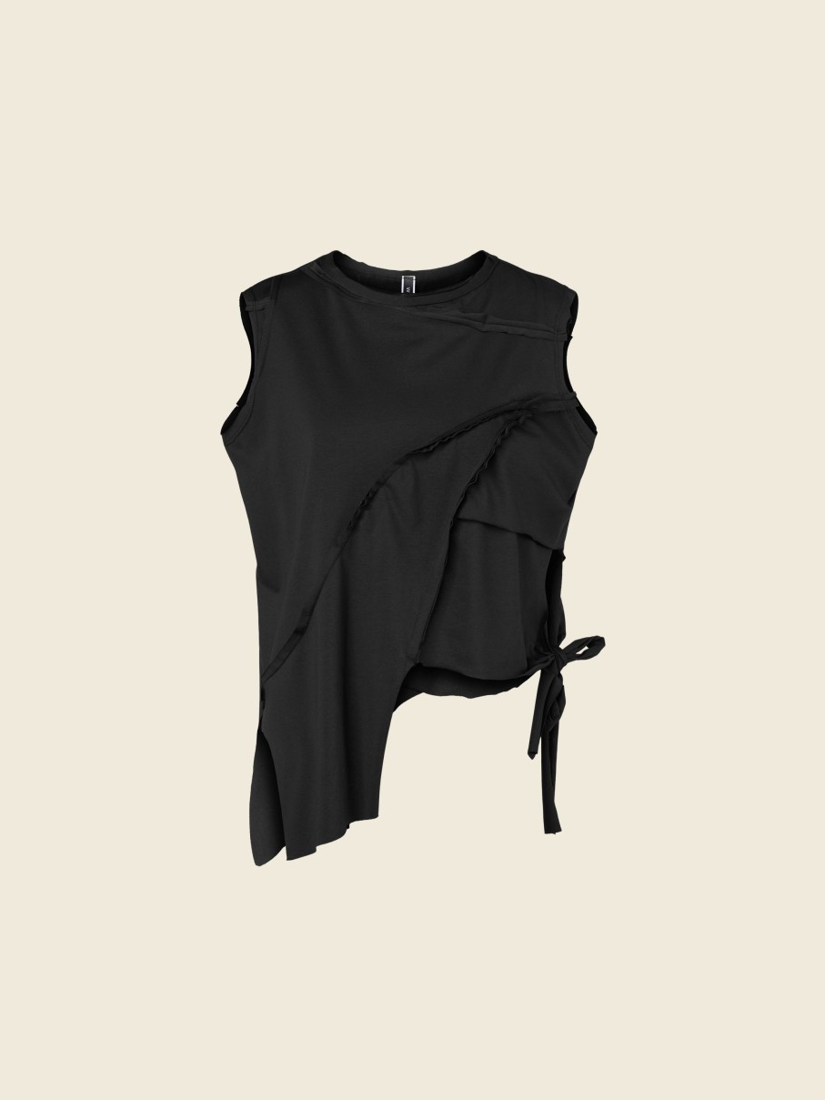 WENDYKEI Jersey Tank Top With Knotted Split