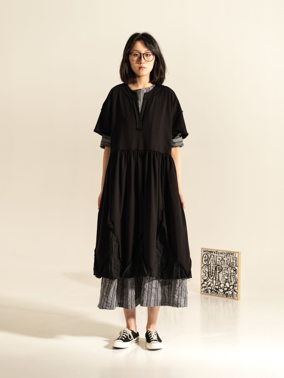 WENDYKEI Large Sweatshirt Dress With Slices At The Hem