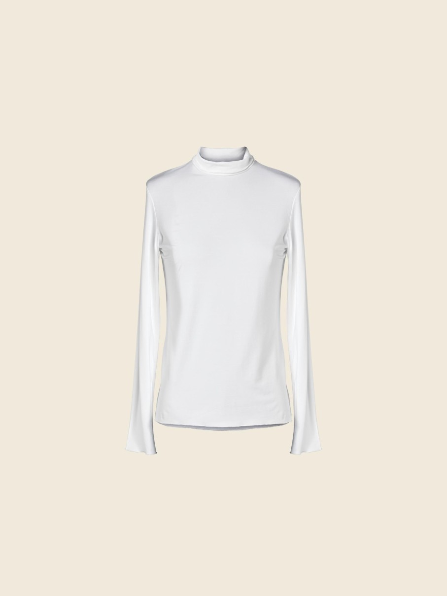 WENDYKEI Viscose Turtleneck T-Shirt