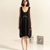 WENDYKEI Sleeveless Sweatshirt Dress With Ecru' Trim