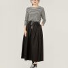 WENDYKEI Pleated Skirt With Smooth Yoke