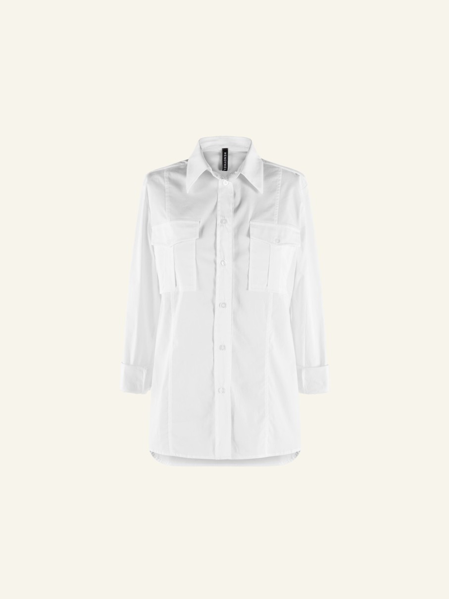 WENDYKEI Textured Poplin Shirt