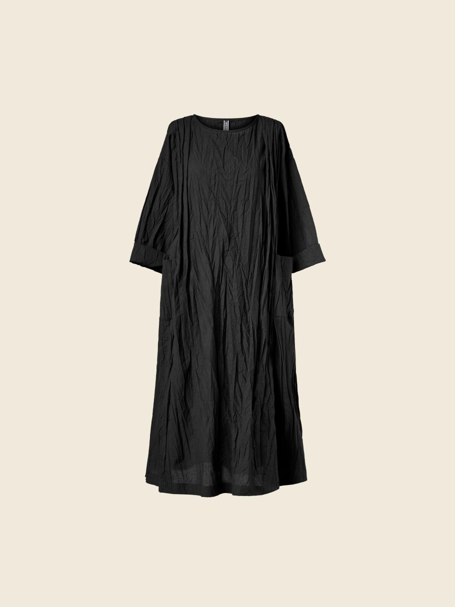 WENDYKEI Dress In Wrinkled Effect Fabric With Side Patch Pockets