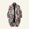 WENDYKEI Floral Pattern Rounded Cardigan