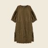 WENDYKEI Wide Wrinkled Effect Dress With Pleated Sleeves